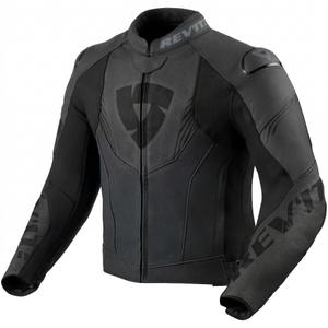 Blouson de moto en cuir Revit Argon 3 noir anthracite