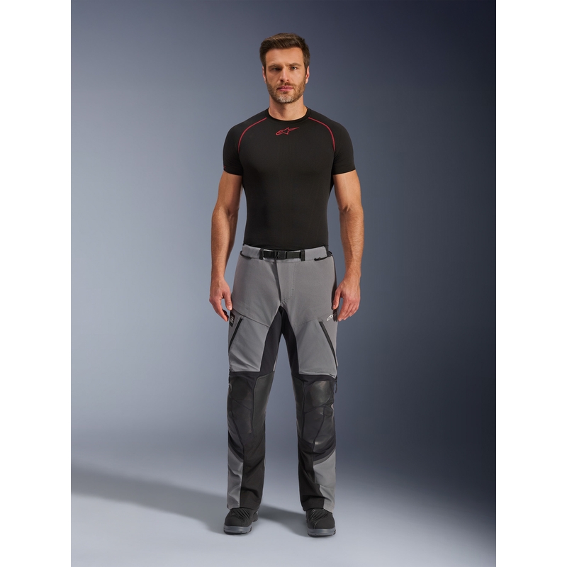 Pantalon de moto Alpinestars Andes PRO Drystar XF gris foncé-noir