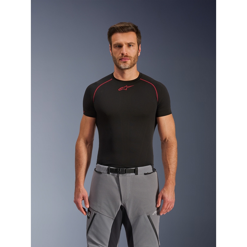 Pantalon de moto Alpinestars Andes PRO Drystar XF gris foncé-noir