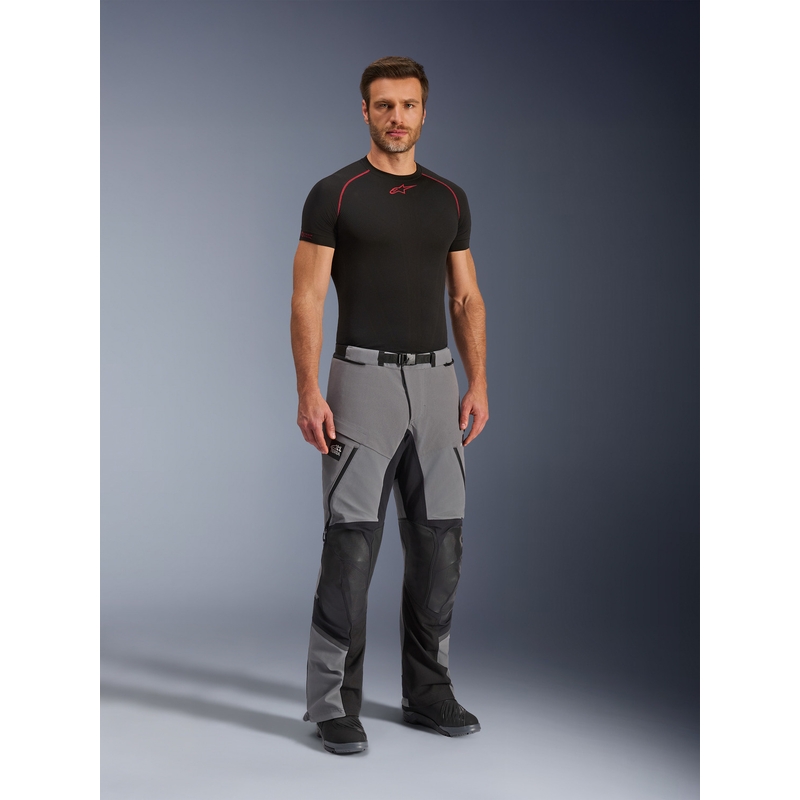 Pantalon de moto Alpinestars Andes PRO Drystar XF gris foncé-noir
