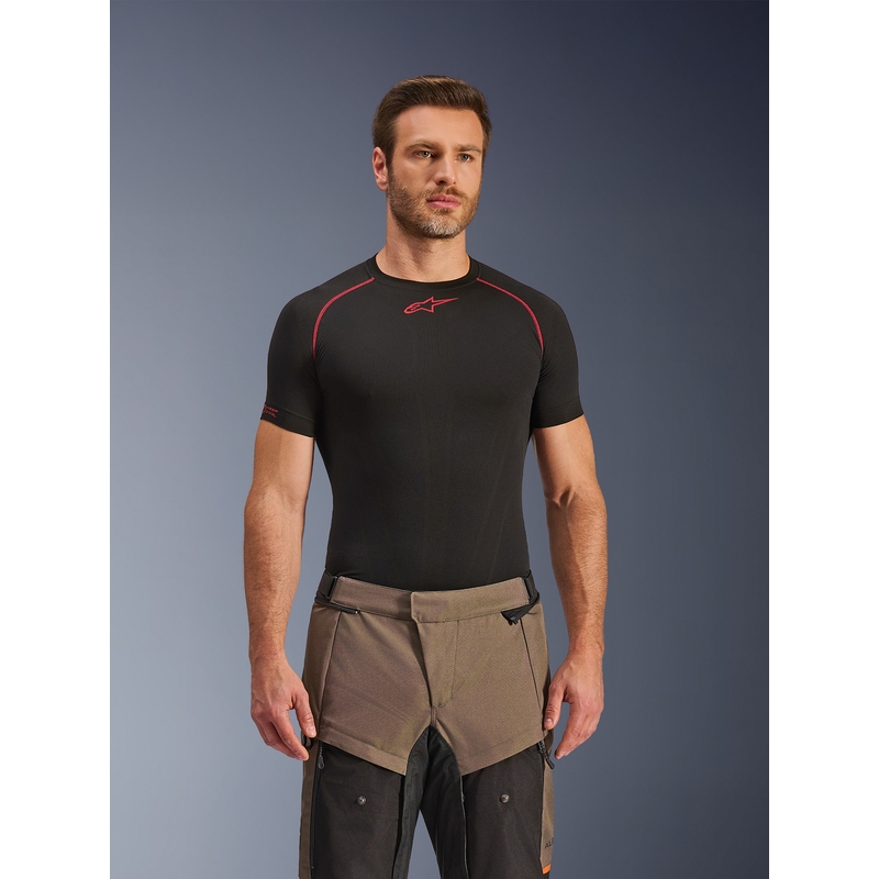 Pantalon de moto Alpinestars Cusco Drystar marron-noir