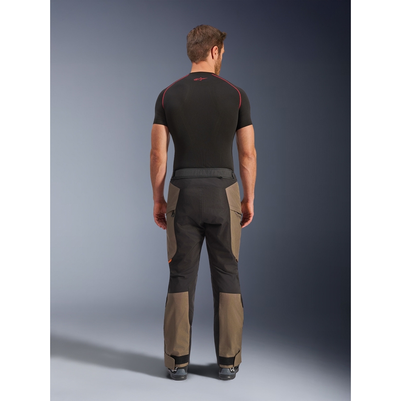 Pantalon de moto Alpinestars Cusco Drystar marron-noir