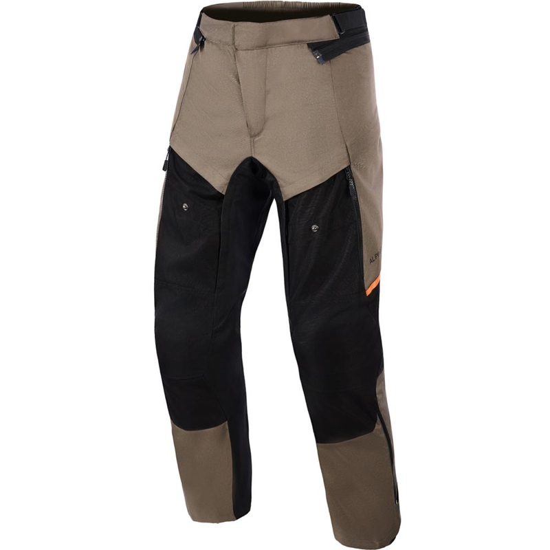 Pantalon de moto Alpinestars Cusco Drystar marron-noir