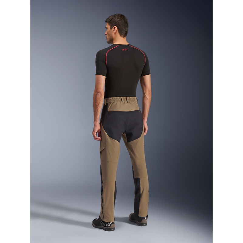 Pantalon de moto Alpinestars Explore AST marron-noir