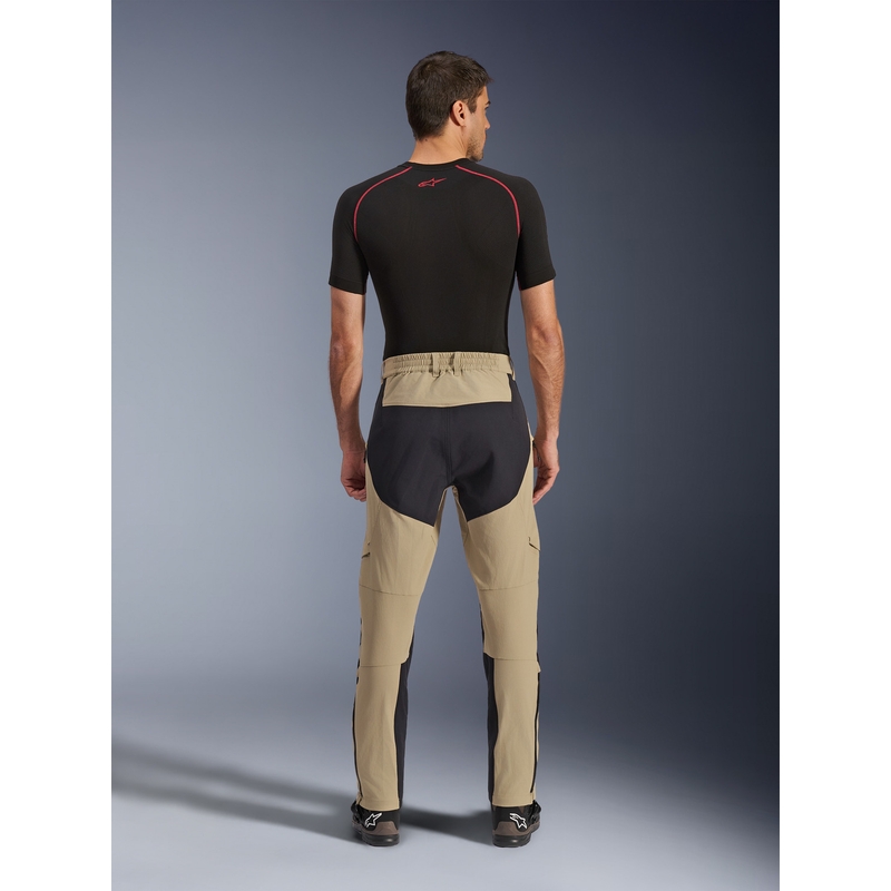 Pantalon de moto Alpinestars Explore AST marron clair-noir