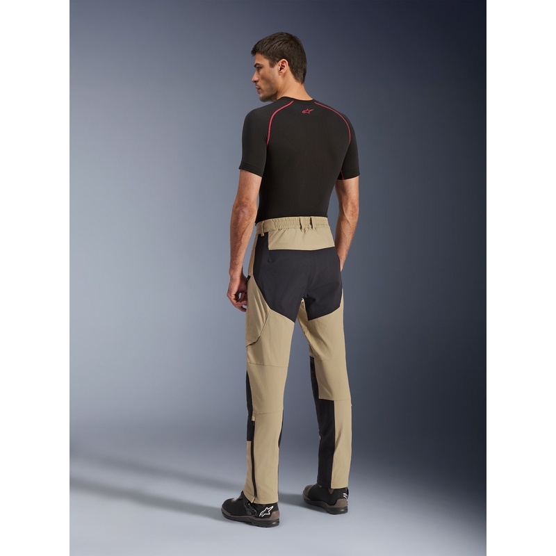 Pantalon de moto Alpinestars Explore AST marron clair-noir