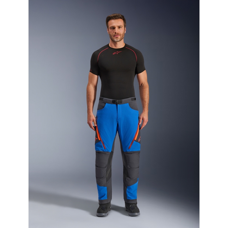 Pantalon de moto Alpinestars Maxdura Dual bleu-gris foncé-orange