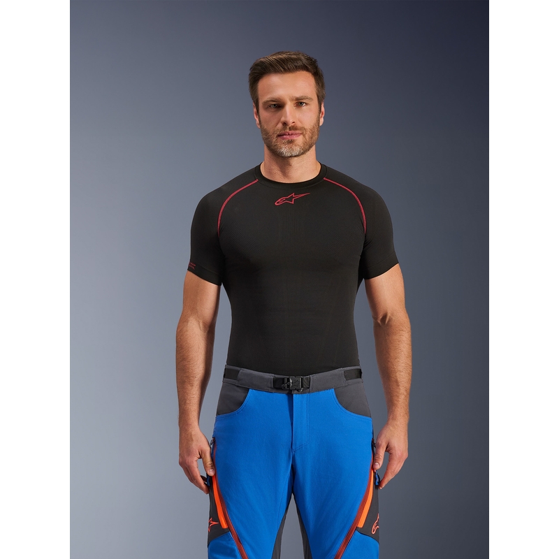 Pantalon de moto Alpinestars Maxdura Dual bleu-gris foncé-orange