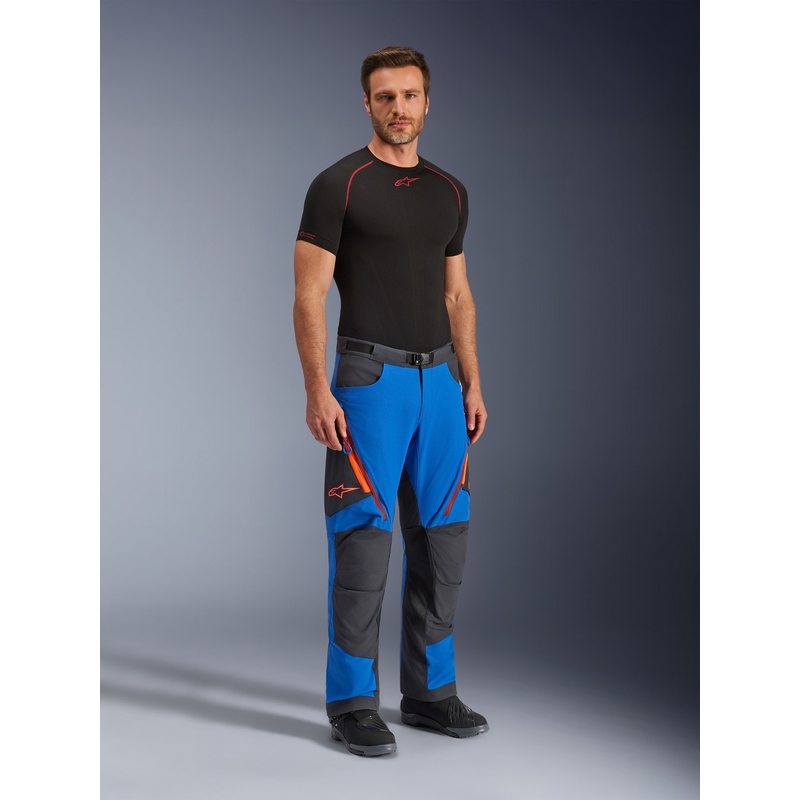 Pantalon de moto Alpinestars Maxdura Dual bleu-gris foncé-orange