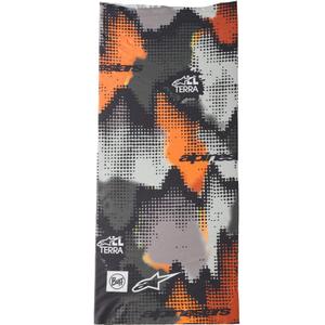 Tour de cou Alpinestars Buff Nazca camouflage gris-orange fluo