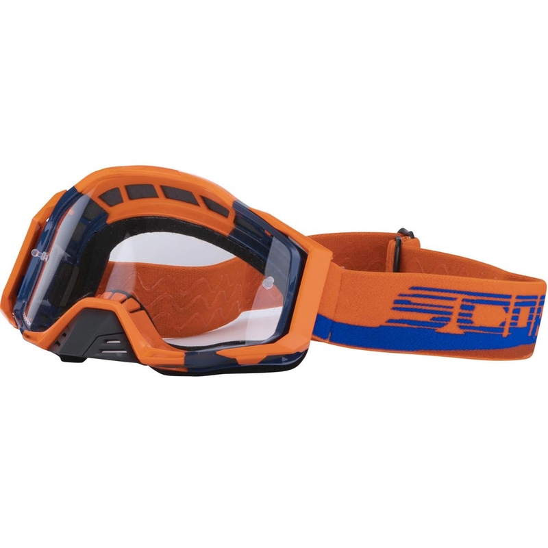 Masque de motocross Scorpion MX Mask orange-bleu