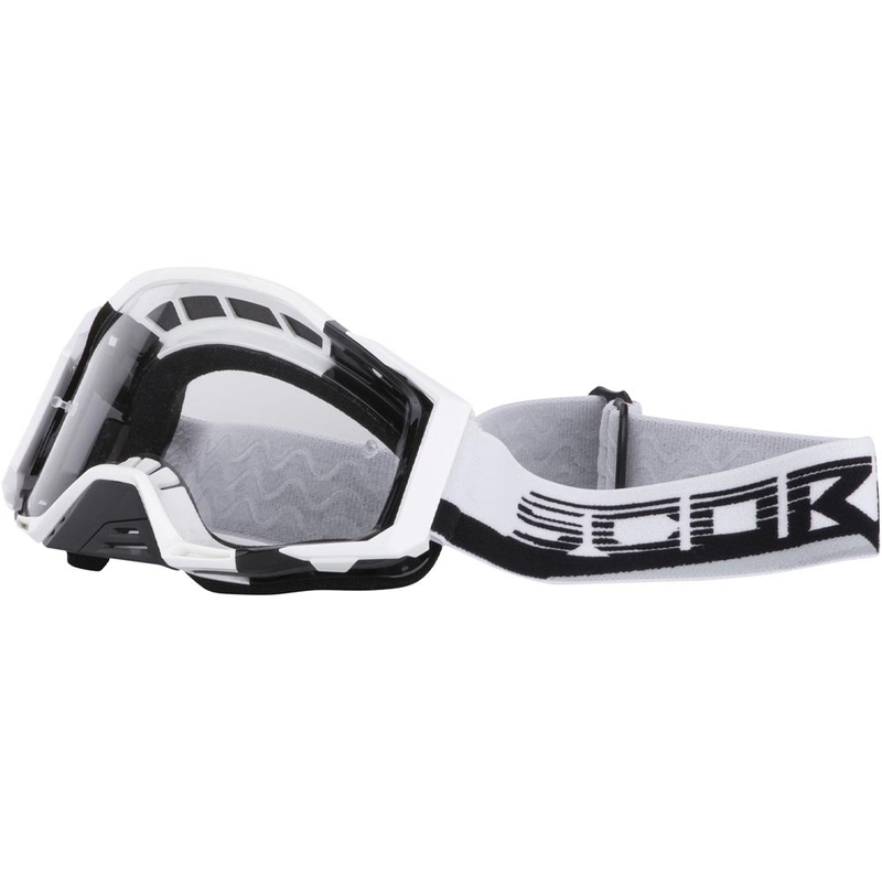 Masque de motocross Scorpion MX Mask blanc et noir