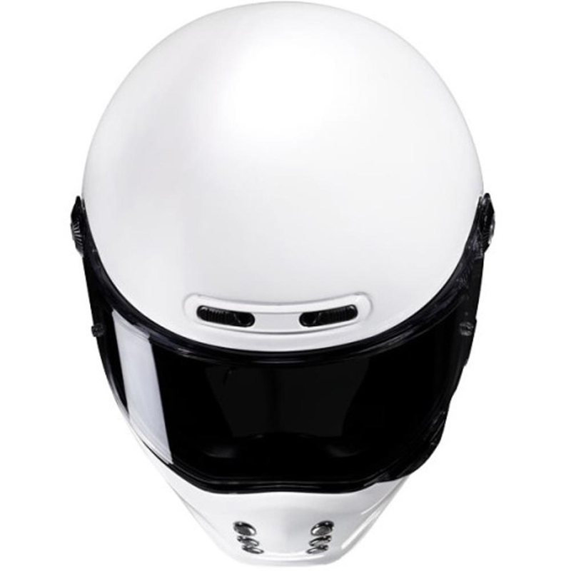 Casque intégral moto HJC V10 Solid blanc