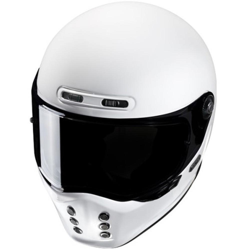 Casque intégral moto HJC V10 Solid blanc