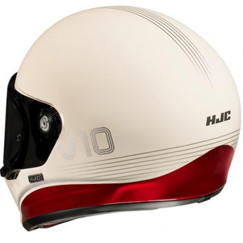Casque intégral de moto HJC V10 Tami MC1 rouge-beige
