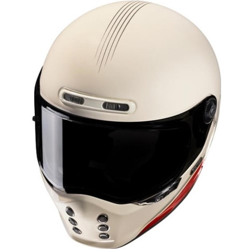Casque intégral de moto HJC V10 Tami MC1 rouge-beige
