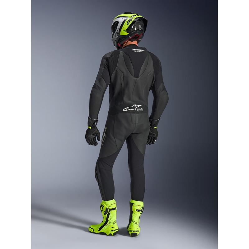Combinaison de moto Alpinestars GP FORCE V2 une pièce noire et blanche