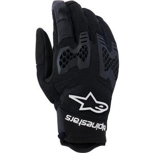 Gants de moto Alpinestars Manti Air noirs et blancs