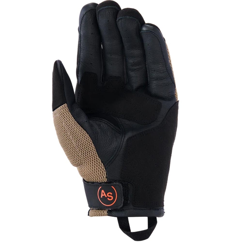 Gants de moto Alpinestars Manti Air kaki foncé-noir-orange fluo