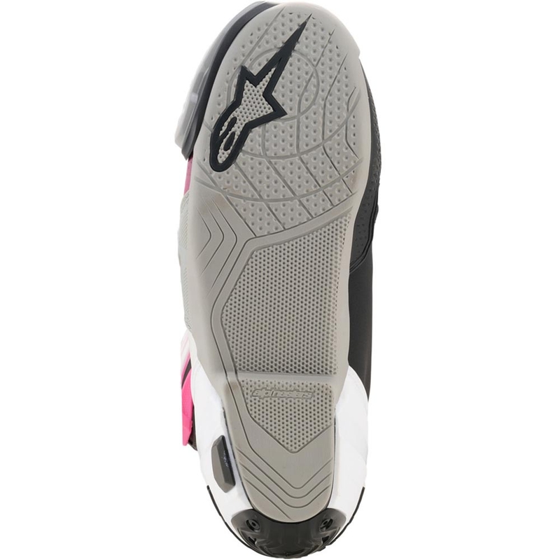 Bottes de moto Alpinestars Supertech R noir-blanc-rose-jaune