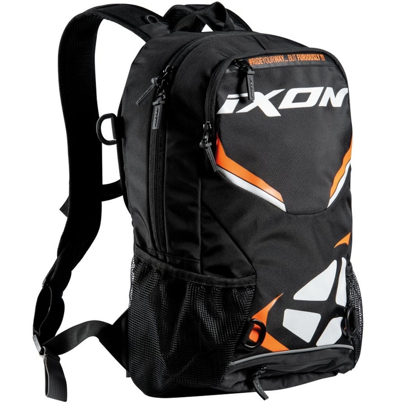 Sac à dos moto IXON R-Tension 23 noir-blanc-orange