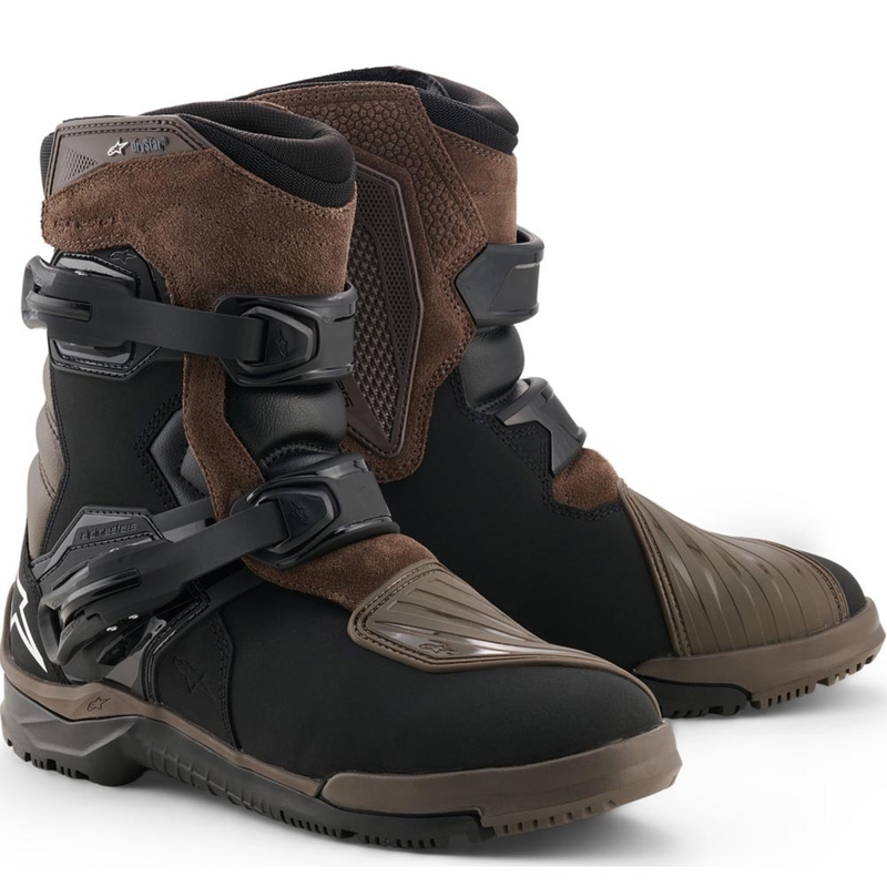 Bottes de moto Alpinestars Belize V2 Drystar marron-noir
