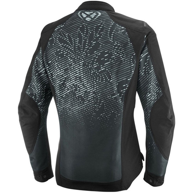 Veste de moto pour femme IXON Artemis noir et blanc