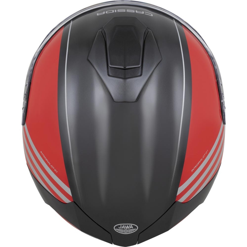 Casque intégral de moto Cassida Integral GT 2.1 Jawa Sport noir-rouge perle-argent