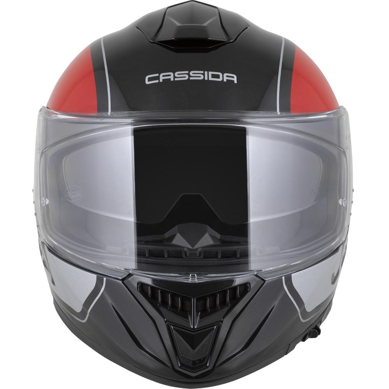 Casque intégral de moto Cassida Integral GT 2.1 Jawa Sport noir-rouge perle-argent