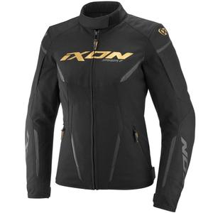 Blouson de moto femme IXON Striker 2 Lady noir et or