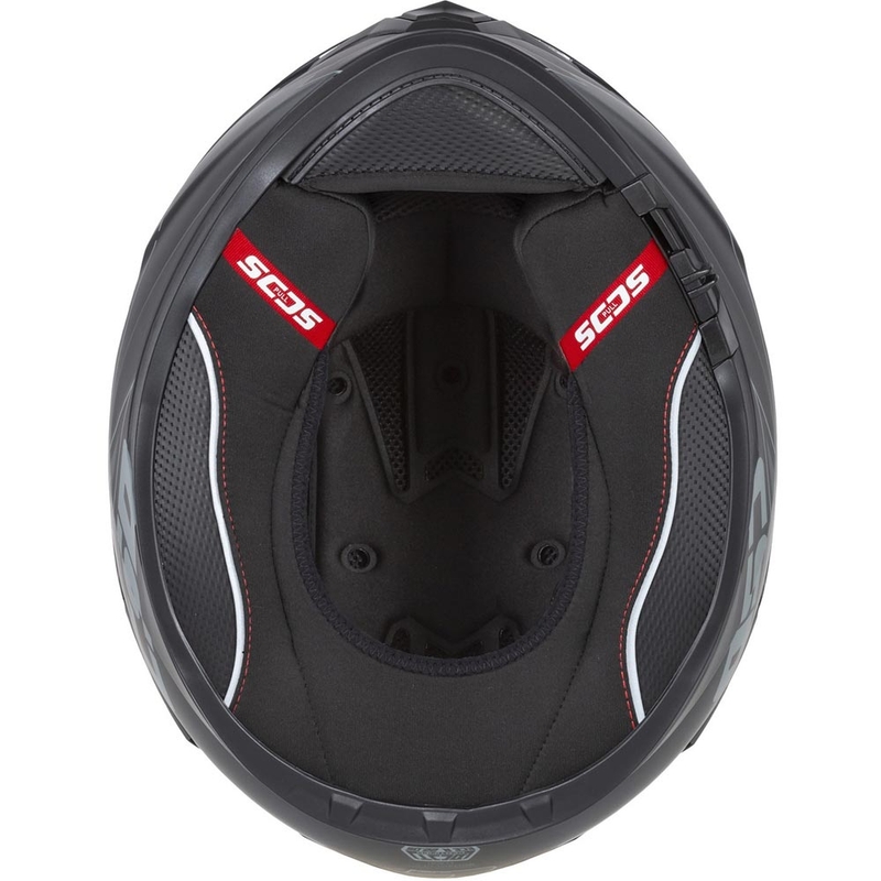 Casque intégral de moto Cassida Integral GT 2.1 Jawa Solid, noir mat et rouge brillant