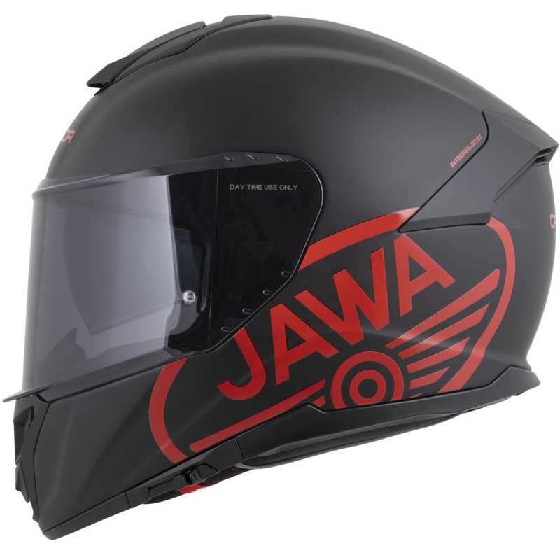 Casque intégral de moto Cassida Integral GT 2.1 Jawa Solid, noir mat et rouge brillant
