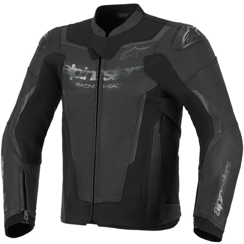 Blouson de moto en cuir Alpinestars GP Force V2 noir