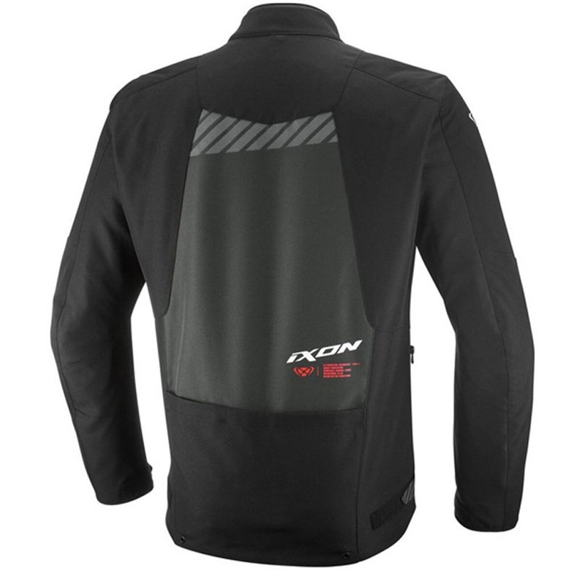 Blouson de moto IXON Tyr noir anthracite rouge fluo