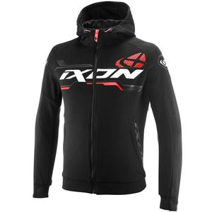 Sweat-shirt de moto IXON Touchdown Ultra noir-blanc-rouge