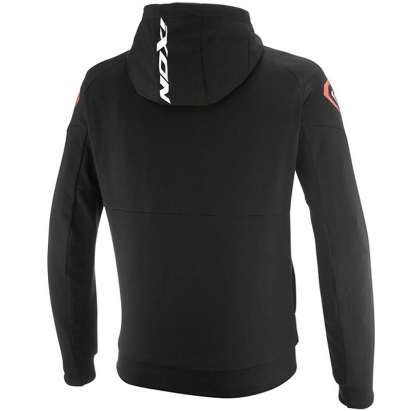 Sweat-shirt de moto IXON Touchdown Ultra noir-blanc-rouge
