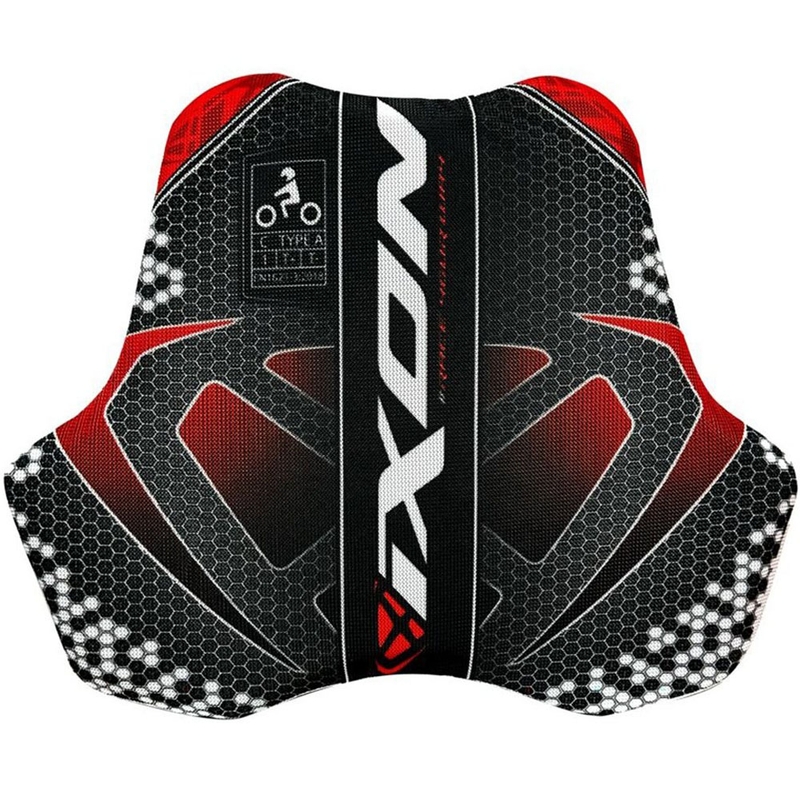 Plastron IXON IX-RACE noir-blanc-rouge