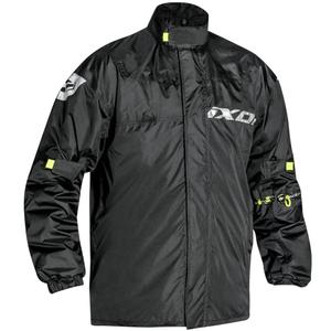 Veste imperméable IXON Madden noire et jaune fluo