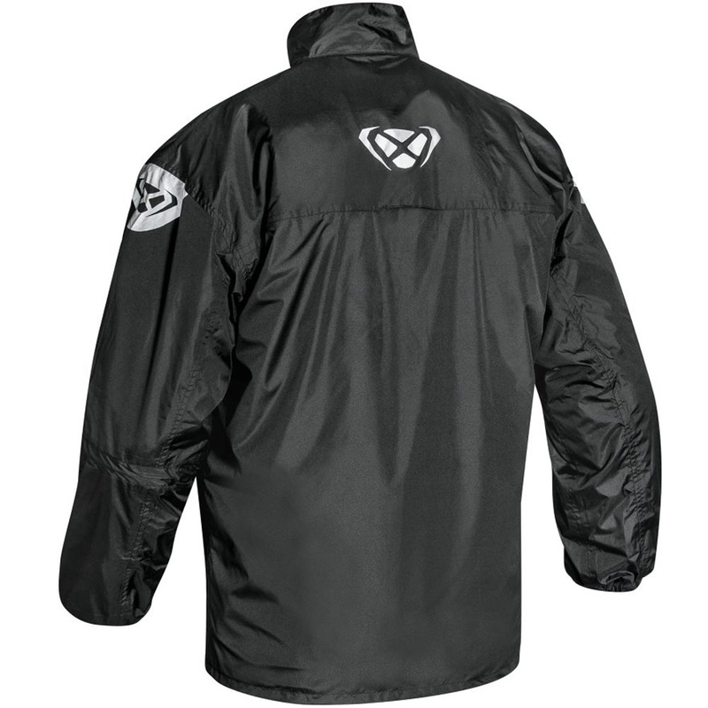 Veste imperméable IXON Madden noire et jaune fluo