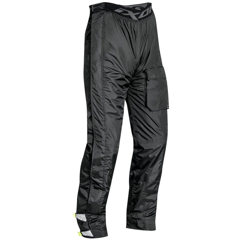 Pantalon imperméable IXON Sutherland noir et jaune fluo