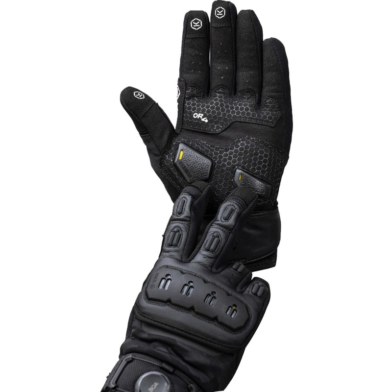 Gants de moto Knox Orsa Textile OR4 noirs