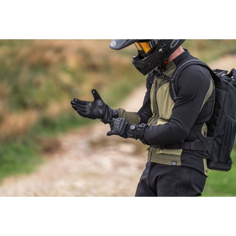 Gants de moto Knox Orsa Textile OR4 noirs