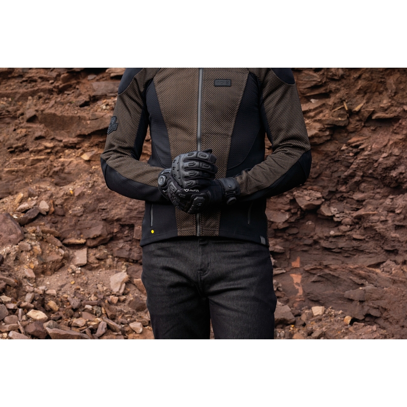 Gants de moto Knox Orsa Textile OR4 noirs
