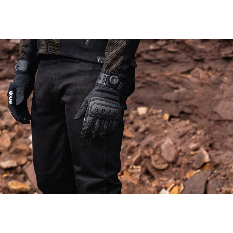 Gants de moto Knox Orsa Textile OR4 noirs