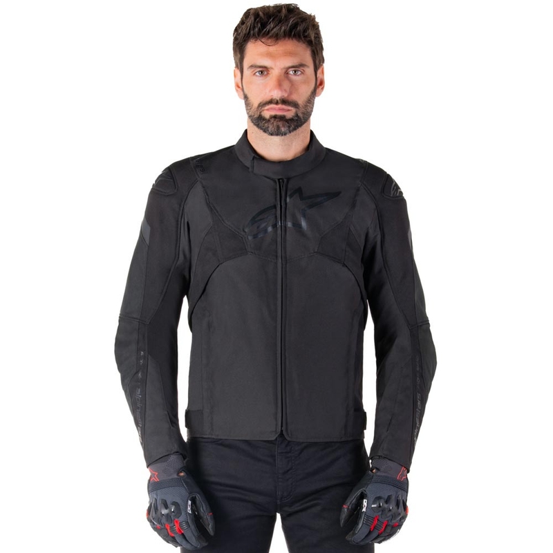 Veste de moto imperméable Alpinestars T-JAWS V4, noire.