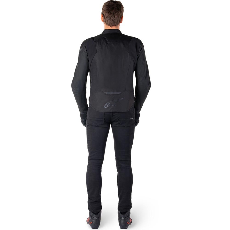 Veste de moto imperméable Alpinestars T-JAWS V4, noire.