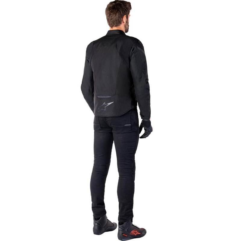Veste de moto imperméable Alpinestars T-JAWS V4, noire.