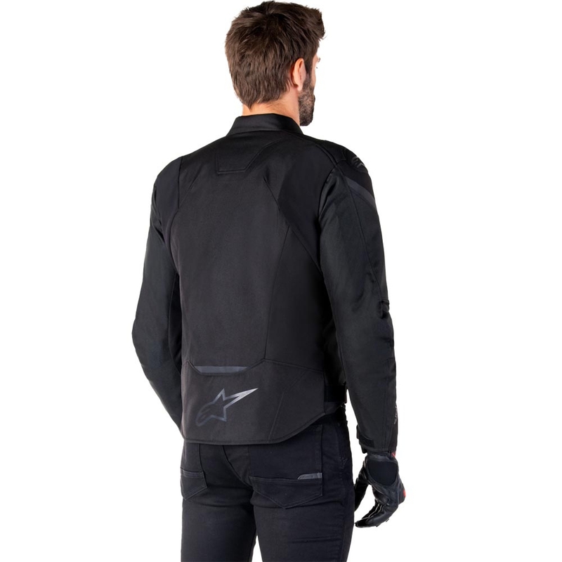 Veste de moto imperméable Alpinestars T-JAWS V4, noire.