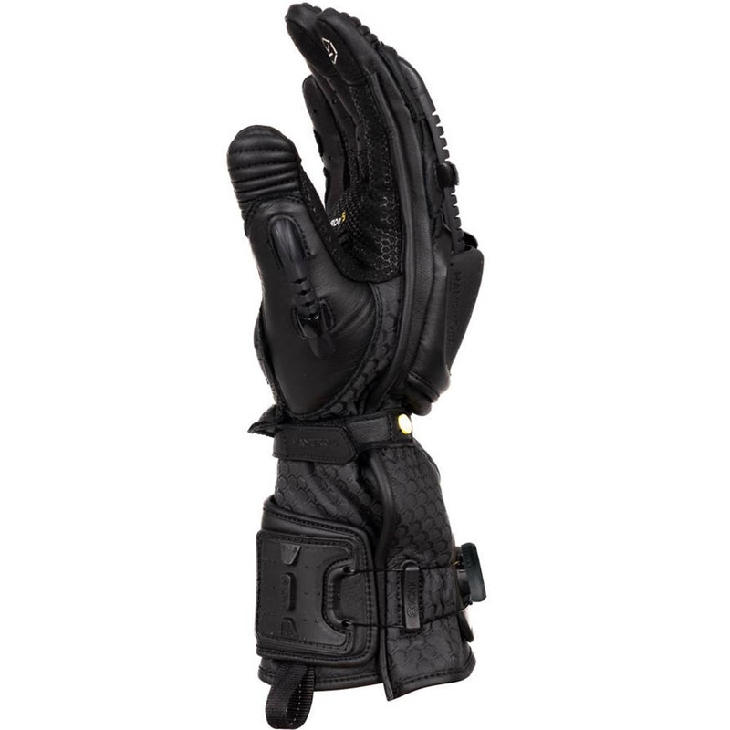 Gants de moto Knox Handroid All Black Mk5 noirs