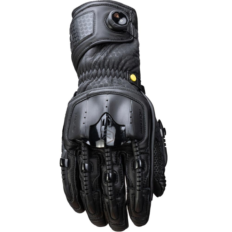 Gants de moto Knox Handroid All Black Mk5 noirs